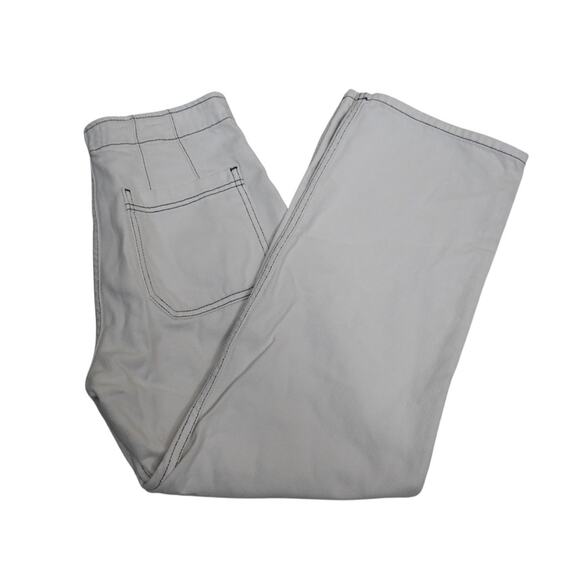 Reformation Jeans Womens 27 Eloise Exposed Button Fly Jean in Ivory - Picture 4 of 13